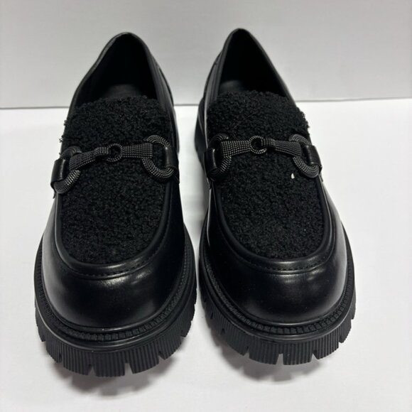 GC Women’s Vince Black Platform Slip-On Loafers - Picture 3 of 6